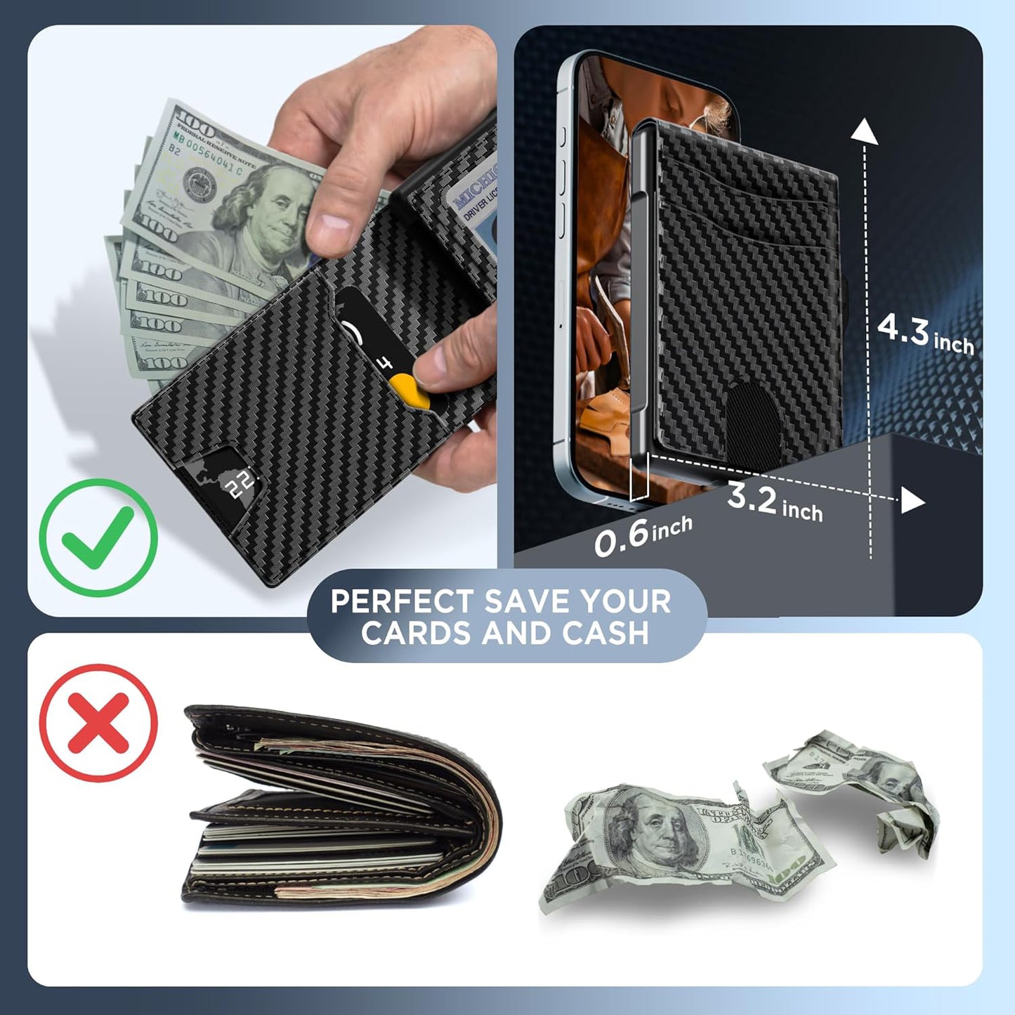 Aristo Vault® Wallet Upgraded Version 2.0 With Cash Slot