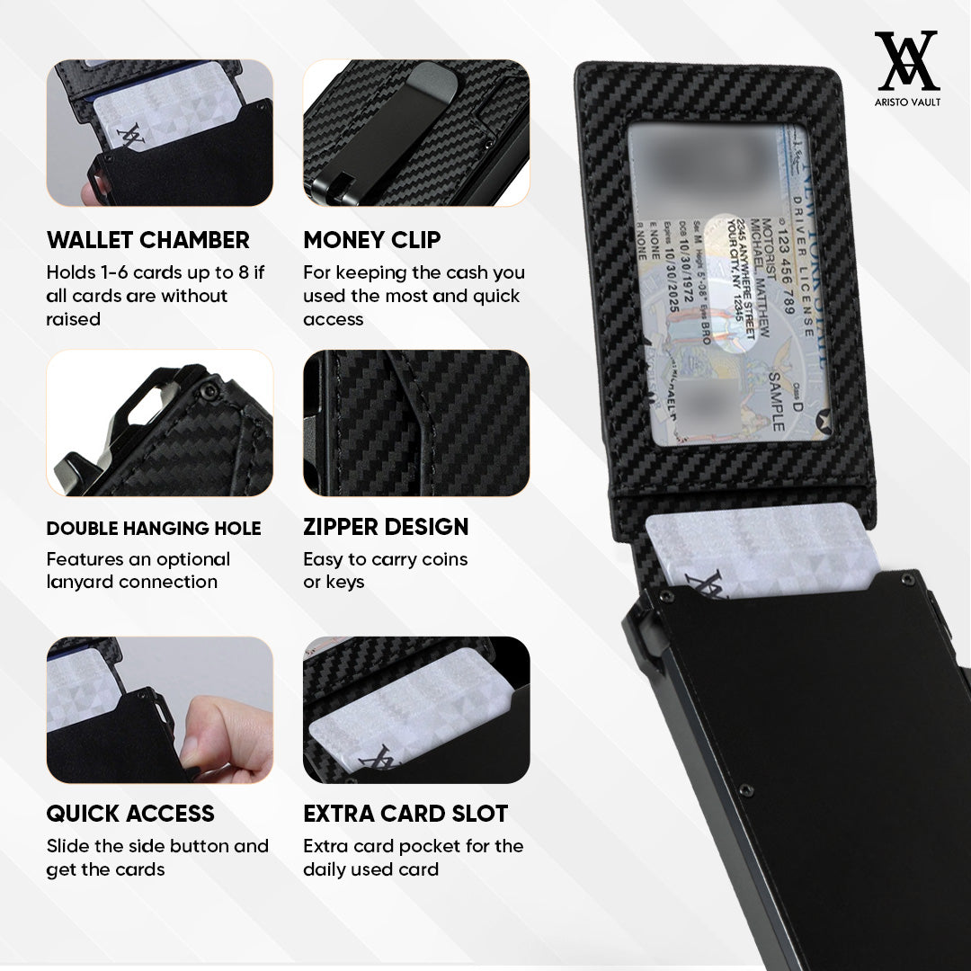 Aristo Vault® Tactical Wallet - Military Limited Issue - The Wallet That Holds the Most Cards in the World