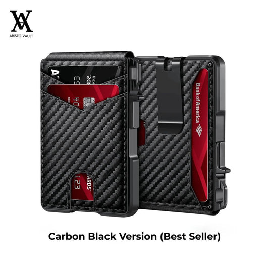 Aristo Vault® Tactical Wallet Original Version - The Wallet That Holds the Most Cards in the World - No Checkout Fumbling