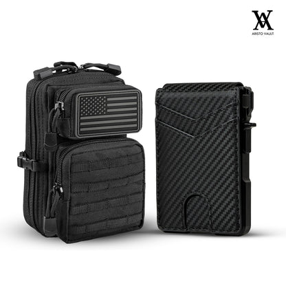 The Shadow Recon Set (Aristo Vault® Tactical Wallet +  Tactical Waist Pouches)